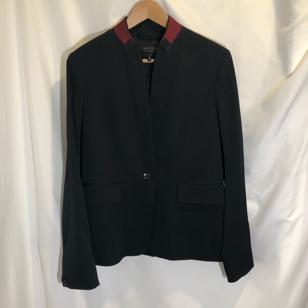Rag & bone black blazer with tuxedo lapels